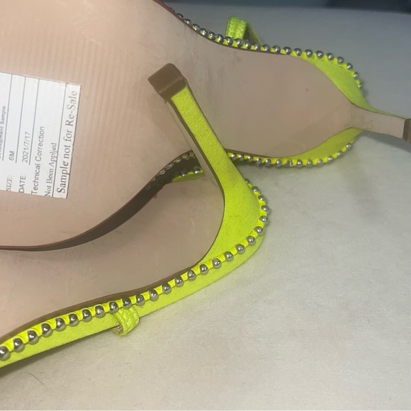 Neon green Steve Madden high heel sandals - Picture 4 of 8